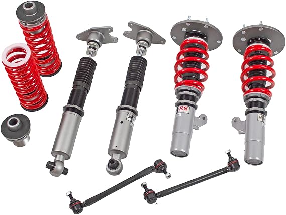 Godspeed MRS1484-C MonoRS Coilover Suspension Lowering Kit, 32 Damping Adjustment, Ride Height Adjustable, compatiable with BMW 228i 230i xDrive (F22/F23) 2015-21 (5-studs)