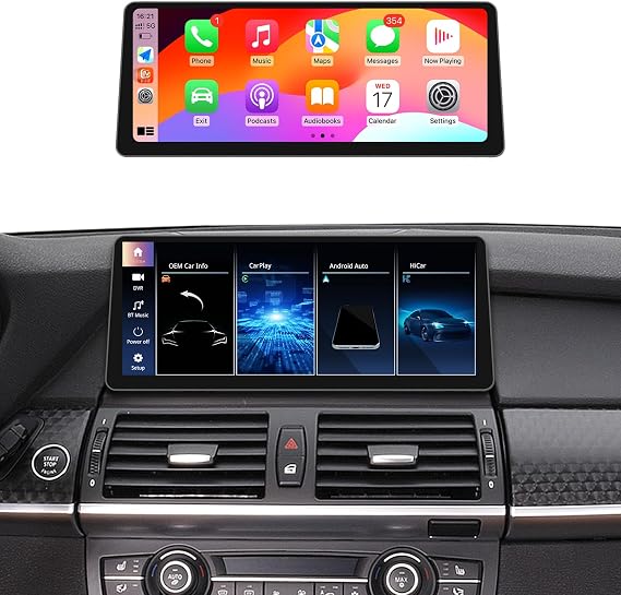 12.3" Linux X5/X6 E70/E71 CIC 2011-2013 CarPlay Android Stereo | Fits X5/X6 E70/E71 CIC 11-13. 12.3" 1920x720. Wireless CarPlay & Android Auto.Stable Linux. Plug & play.