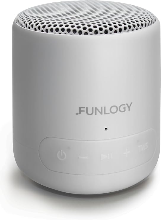 FUNLOGY Portable Mini Speaker/Portable Speaker VGP2024 Award Waterproof/Compact/Type-C Rechargeable/Built-in Battery/Bluetooth Compatible/Wireless/IP67 Can be Used in the Bath/PC and Smartphone