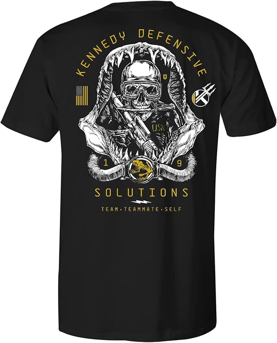 Howitzer Men's T-Shirt Warrior Spirit, Cotton Graphic Tee, Short Sleeve Crew Neck