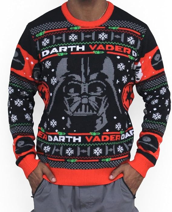 ThinkGeek Geeknet Star Wars Darth Vader Holiday Sweater