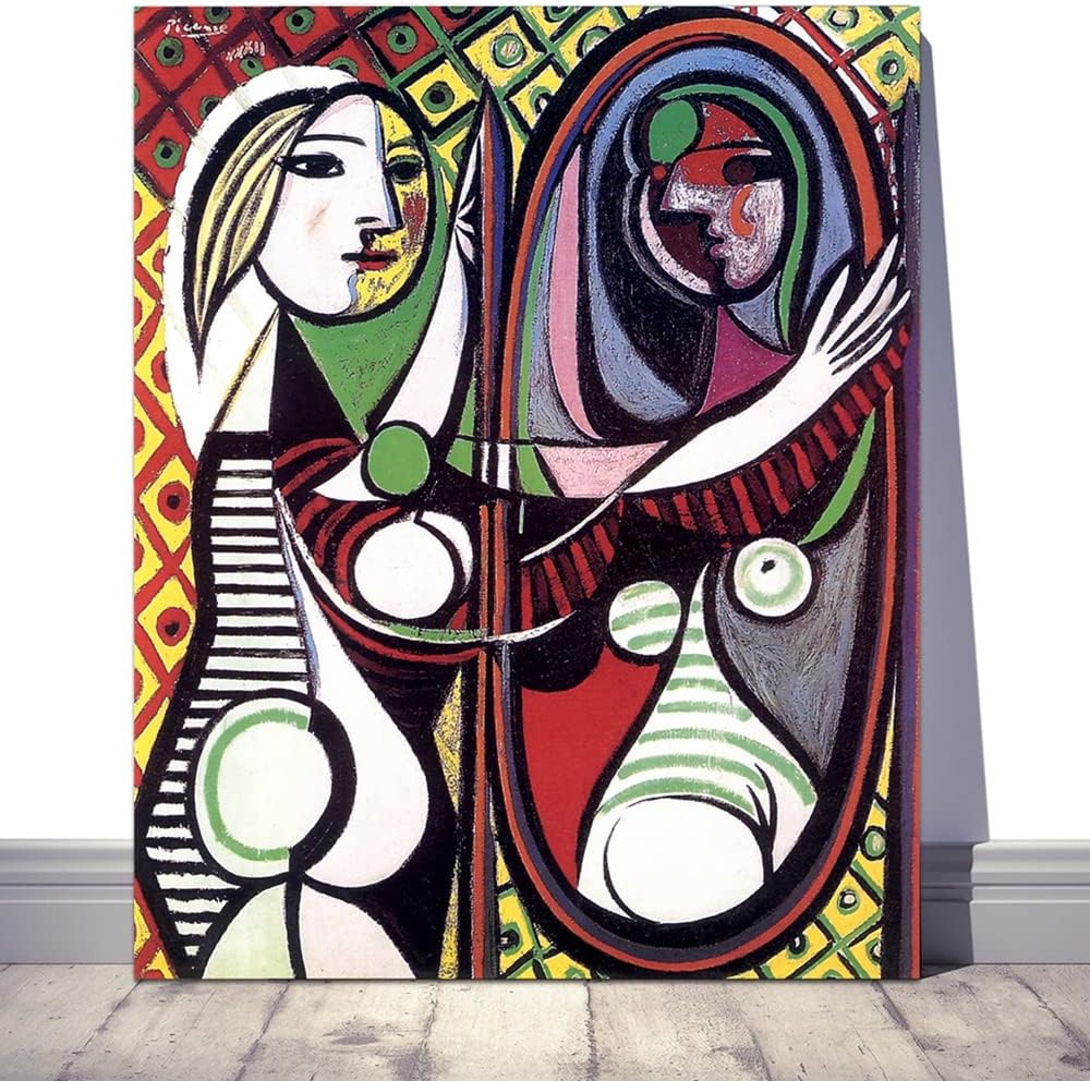 The Girl Before MirrorThe Weeping WomanDream by Pablo Picasso poster Canvas Print Picasso Wall Art Fine Art For Living Room, Bedroom, Office Girl Before Mirror,12x14in Canvas rolls