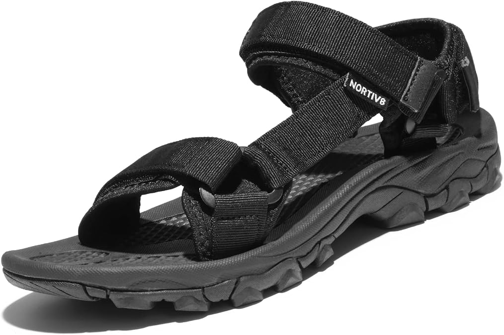 NORTIV 8 Men's Sandals Hiking Sports Lightweight | Summer Water Sandals Arch Support River Open Toe Athletic Trail Outdoor Walking Sandals Longdo