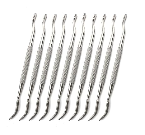OdontoMed2011 10 PCS DENTAL BONE FILES #45 DOUBLE ENDED STAINLESS STEEL INSTRUMENTS ODM
