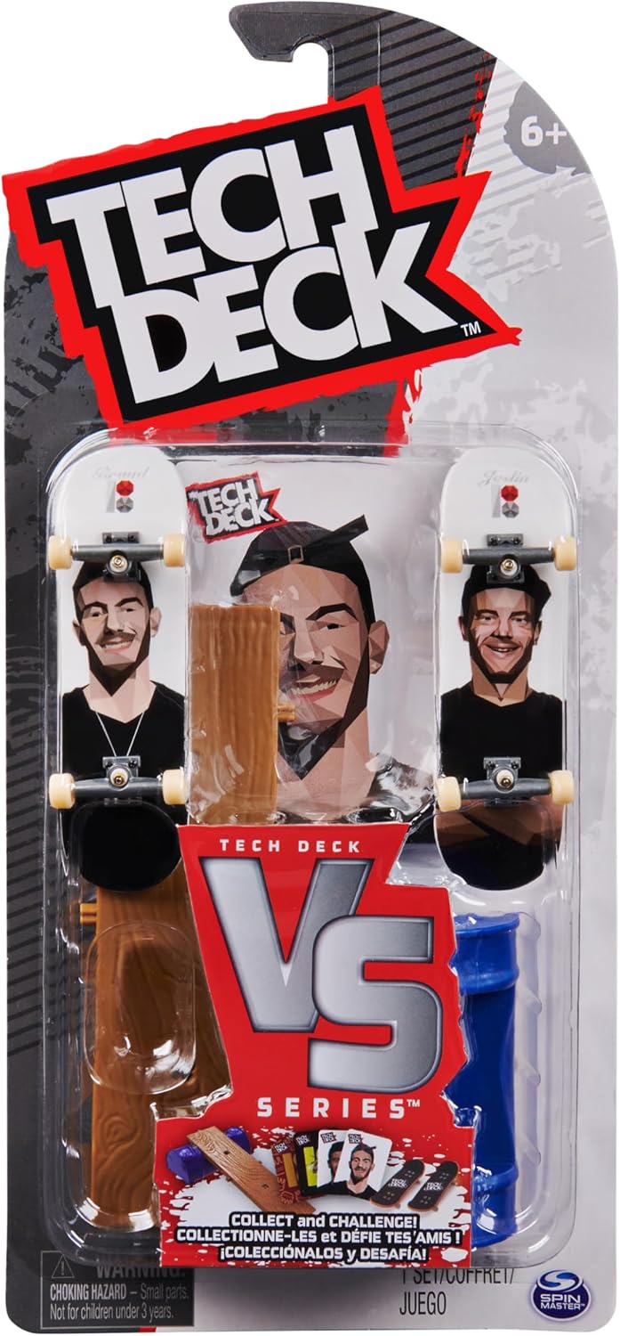 Tech Deck, Plan B Skateboards Versus Series, Collectible Fingerboard 2-Pack and Obstacle Set, Kids’ Toy for Ages 6 and up