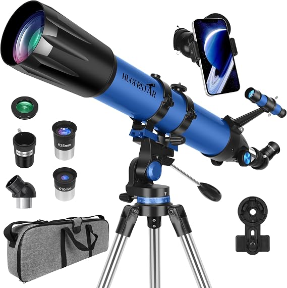 Telescope for Adults High Powered, 90mm Aperture 800mm Refractor