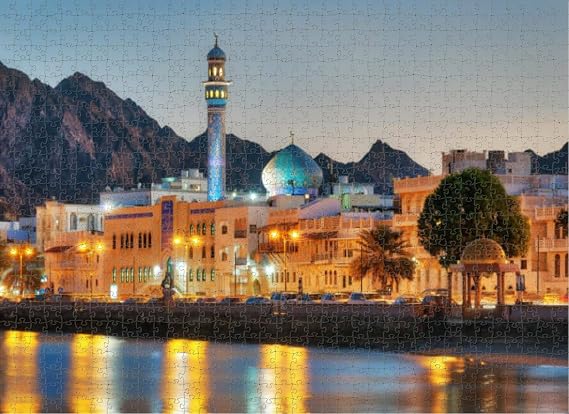 Wooden Puzzle Adult Puzzle - Muscat Oman Puzzles Challenging Educational Toys Home Decor 1000 Pieces,25ja15paA337