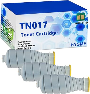 TN017 TN-017 Toner Cartridge Compatible for Konica Minolta AccurioPress 6120 6136 Printer,120000 Pages,Black-3 Pack