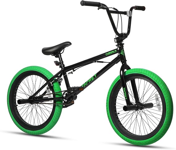 cubsala Freestyle BMX Bike, 20 Inch Yaphet Bicycle for Teen Beginner and Adult Riders, Bike with Hi-Ten Steel Frame, Multiple Colors