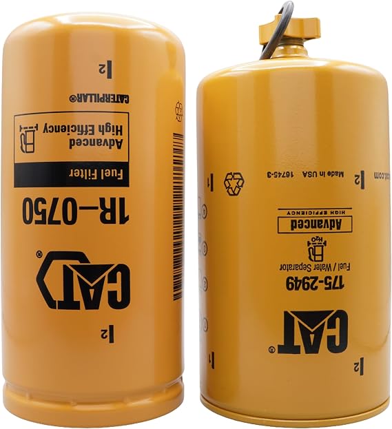CAT 175-2949 & 1R-0750 Fuel Filter & Water Separator Kit Fits FASS Lift Pumps Diesel Engine Replacement Filters