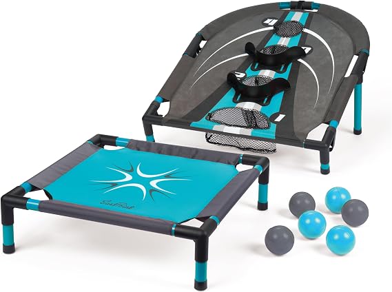 EastPoint Spring Fling Backyard Games Set, 20" Trampoline, Target, 6 Balls