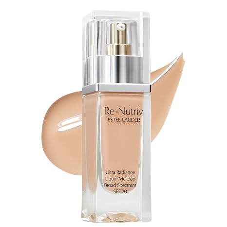 Estee Lauder Re-Nutriv Ultra Radiance Liquid Foundation SPF 20 | Luxurious, Hydrating, Long-Wearing, 1 Fl Oz