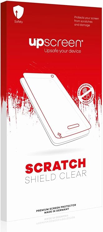 upscreen Scratch Shield Clear Screen Protector for Uwatec Galileo Luna, Strong Scratch Protection, High Transparency, Multitouch Optimized