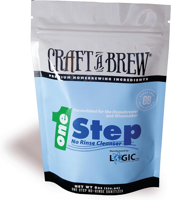 Craft A Brew - One Step No Rinse Cleanser - For Cleaning At Home Brewing Equipment - Non-Foaming Cleanser - Safe & Easy to Use - Home Brewing Supplies (8oz)