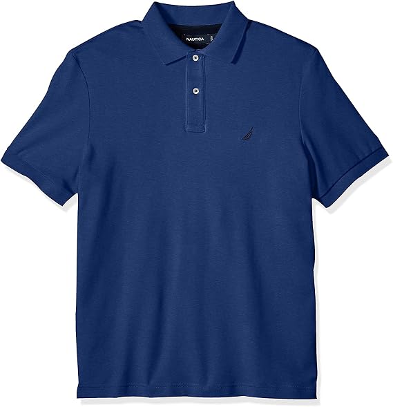 Nautica Men's Classic Fit Polo (Satell Blue, Small)