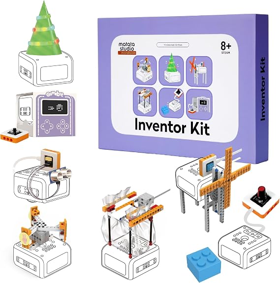 Inventor Kit for VinciBot, Electronic STEM Projects Ages 8+