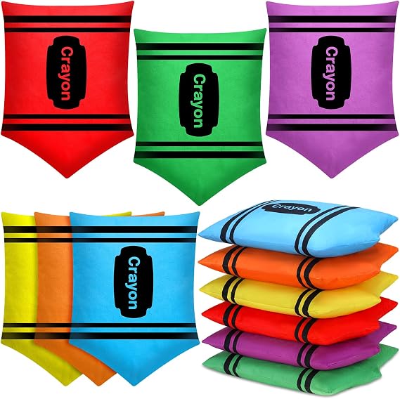 Yousoontic 6 Pcs Crayon Pillows for Classroom, 14 x 20 in, Flexible Seating