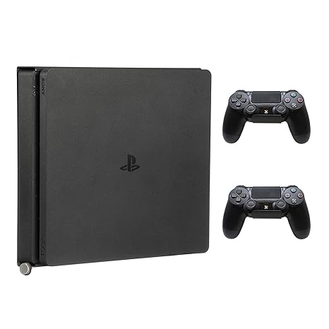 HumanCentric Wall Mount Compatible with PS4 Slim, 2 Controller Bundle, VESA