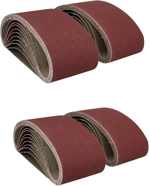 610mm x 100mm Mixed Grit Abrasive Sanding Belts Power File Sander Belt 40 Pack