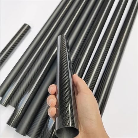 2pcs 3K Carbon Fiber Tube 31 * 28mm,32 * 27-28-29-30-30.5-31mm Length 500mm Planar Gloss/Planar Matt/Twill Glossy/Twill Matt(32x31mm-Planar Matt)