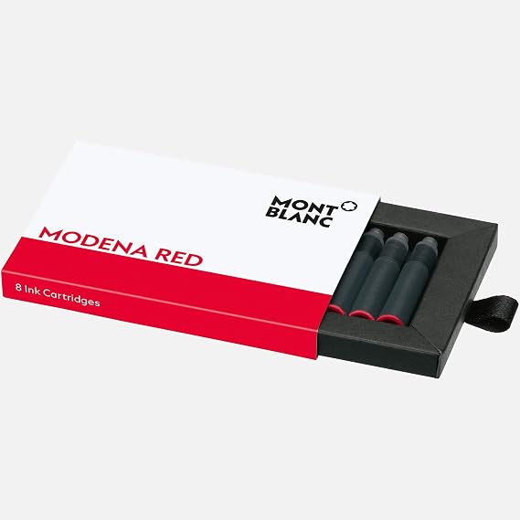 Montblanc Ink Cart Modena Red 1 Pack = 8CART PF Brand