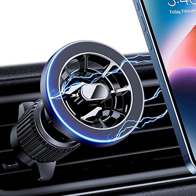 PGU for Magsafe Car Mount, [Strongest Magnets][Unlimited Angles] Magnetic Phone Holder for Car Vent Cell Phone Holder Car Mount for iPhone 1213 14 Pro Max Mini MagSafe Case All Phones
