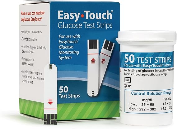 EasyTouch Glucose Test Strip, 50 Count