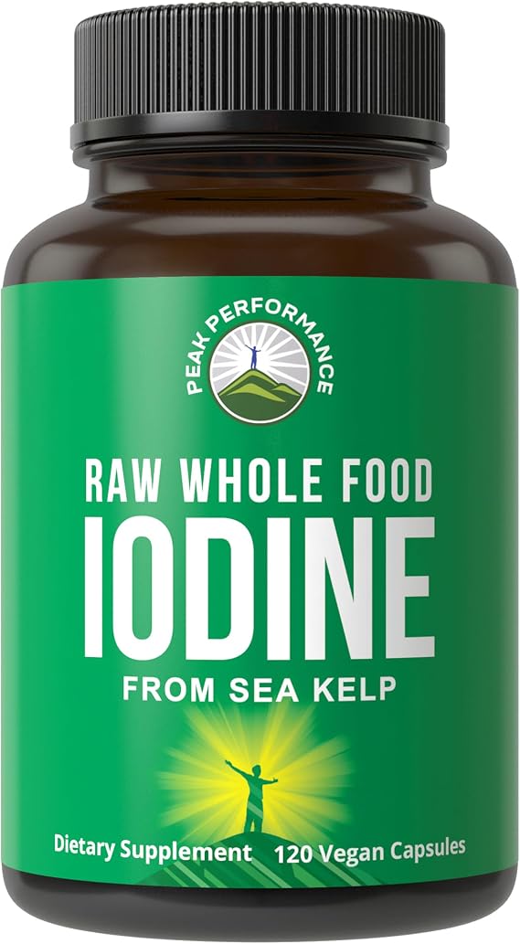 Raw Whole Food Iodine Supplement from Organic Kelp (Ascophyllum Nodosum)