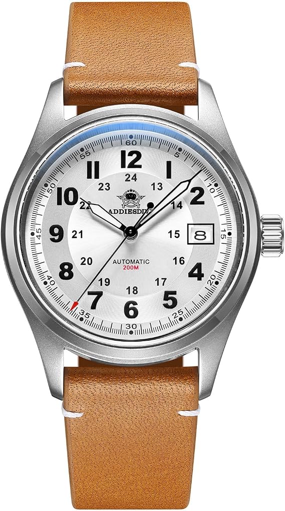 ADDIESDIVE Herren Automatikuhr Unterwasser 200m NH35/8215 Uhrwerk Analoge Herrenuhr Mit AD2048/H2/AD2519