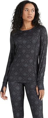 Terramar Womens Cloud Nine 4-Way Stretch Brushed Scoop