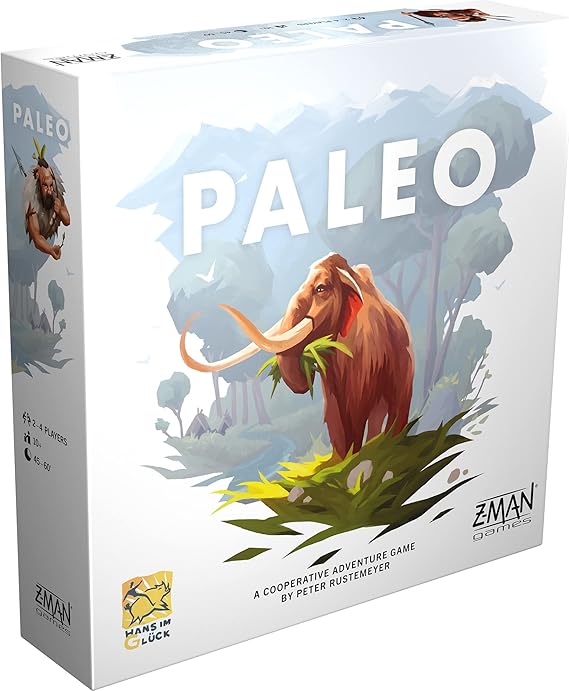 Z-Man Games , Paleo , Board Game , Ages 10+ , 1-4 Players , 45-60 Minutes Playing Time