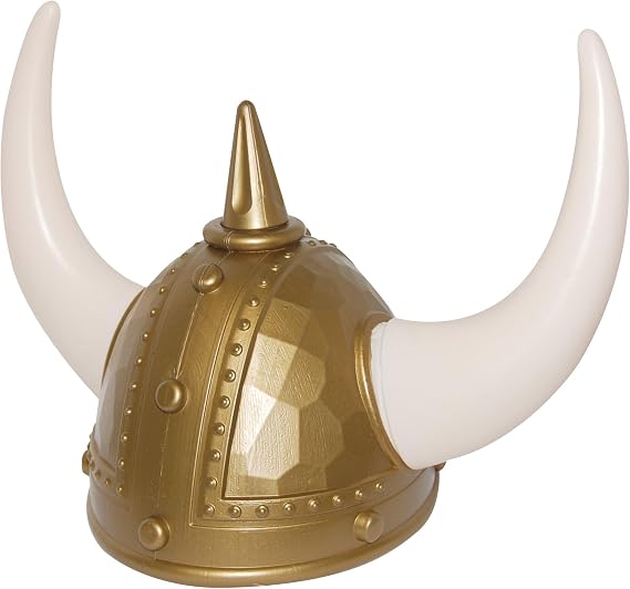Nicky Bigs Novelties Viking Helmet, Medieval Helmet, Vikings Hat, Viking Costume Accessories, Halloween Costume Accessory