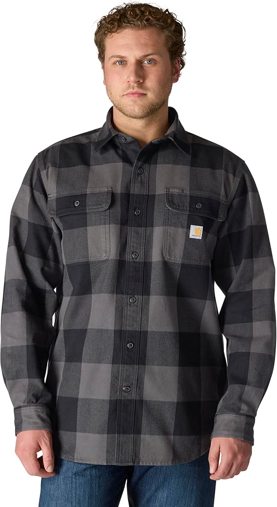 Carhartt Men's Hubbard Loose Ls Plaid Shirt