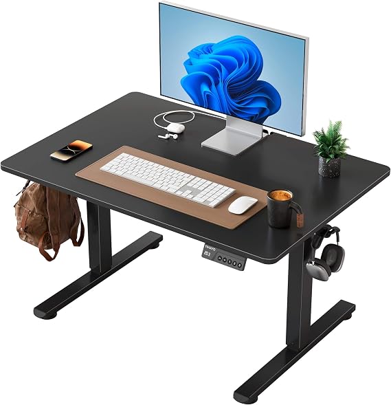 YIHAYO 32 x 24 Inches One-Piece Low Height Standing Desk for Kids, Black