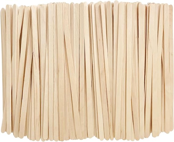 KTOJOY 5.5inch Wooden Coffee Stirrers, 1000 Count Disposable Stir Sticks for Coffee & Cocktails, Wooden Beverage Mixer with Smooth Ends, Swizzle Drink Sticks