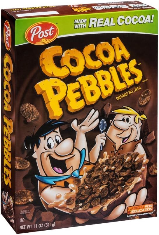 Post Cocoa Pebbles Cereal, 11 Ounce (Pack of 12)