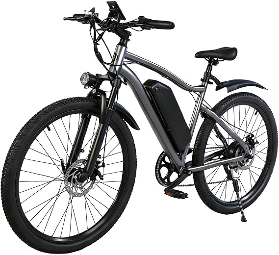 Electric Bike for Adults, Peak 750W Brushless Motor, Top Speed 25 mph, Range 35-40 Miles, 26-inch Mountain E-Bikes, Unisex Commuter Suitable Cit/Mountain/Road Use,7 Speed/UL Certified ebikes
