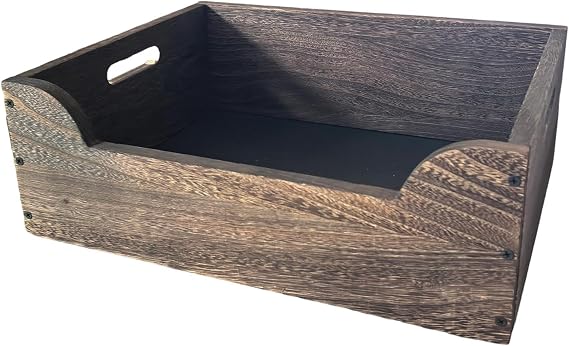 Wooden for Small and Large Cats Rustic Sturdy Cat Toilet Semi Enclosed for Corner Dorm Bathroom