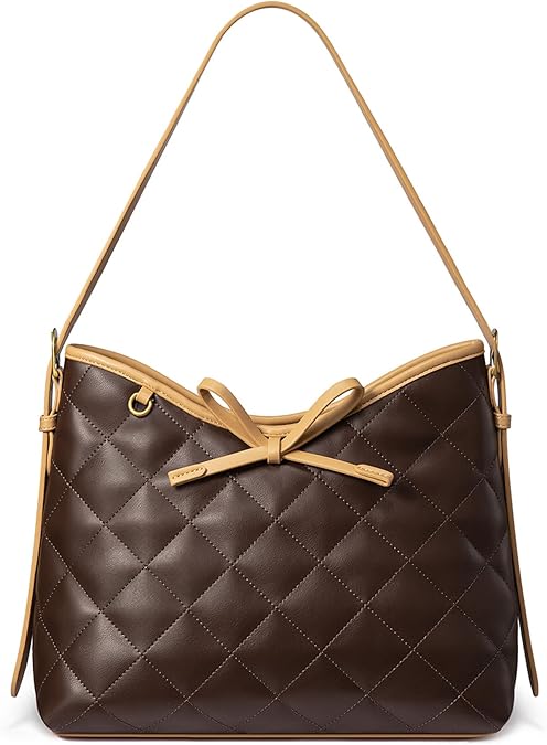 LOVEVOOK Purses for Women Soft Leather Hobo Handbags Quilted Crossbody Bag Designer Carteras Para Mujer Bucket Purse