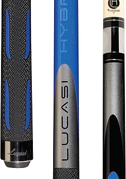 Lucasi Hybrid L-H10 Original Genesis Blue and Metallic Silver Golf Style Technology Cue