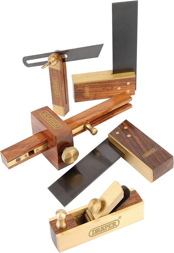 Draper 32272 Mini Woodwork Set, Alloy Steel, 5 Pieces , Blue