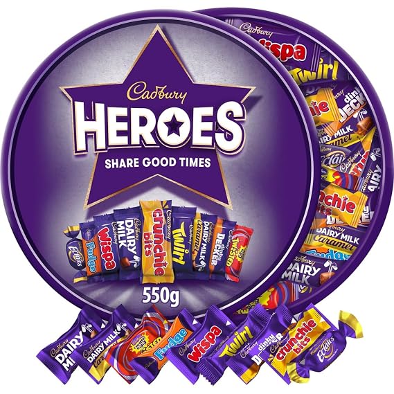 Cadbury Heroes Assorted Chocolate Tub 475g