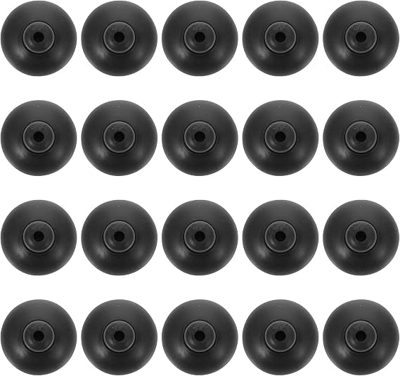 LUOZZY 20pcs Aquarium Suction Cup Clips 25MM Black Sucker Clip Holder Clamp Fish Tank Accessories Filter Air for Fish Tank Aeration Setup, Black