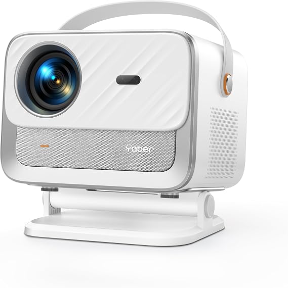 [Netflix Licensed/Dolby Audio] YABER V12 Projector with WiFi6 and Bluetooth 5.2,1080P Outdoor Movie Projector, 20W Speakers, Auto Focus & Keystone, Smart Home Theater Projector with Apps