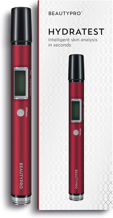 BEAUTYPRO HYDRATEST Skin Moisture & Oil Level Analyser LCD Display Digital Display Facial Tester Monitor Hydration