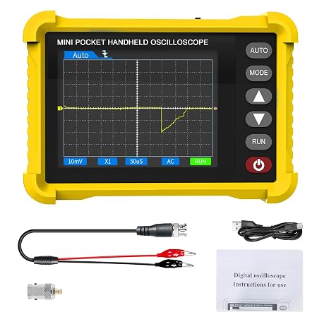 Mini Handheld Oscilloscope Kit, 2.5MS/s Portable Pocket Oscilloscope