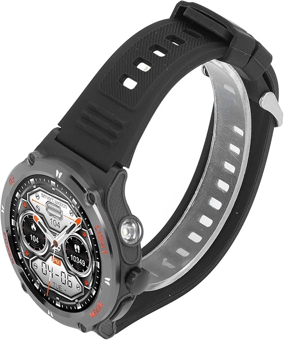 Fitness Smartwatch, Multiple Sports Modes 5.3 Smart .53 Inch with Built in Compass for Hiking (Black)