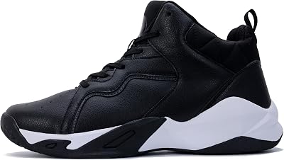 Mens Basketball Shoes Lightweight Breathable Support Running Sneakers Anti Slip Sports Shoes for Jogging Training Walking Playing Balls Black US 8