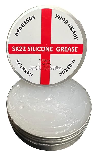 Sk22 Silicone Grease for Gaskets,O-rings,Bearings- Food Grade, 135g