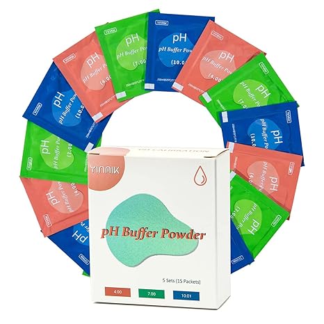 YINMIK 15 Pack PH Calibration Powder, PH Tester Calibration Kit